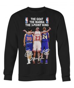 Bryant Jordan Curry The Goat The Mamba The 3-Point King Signature Shirt