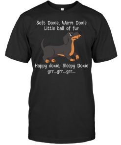 Dachshund Soft Doxie Warm Doxie Little Ball Of Fur Shirt and V-neck