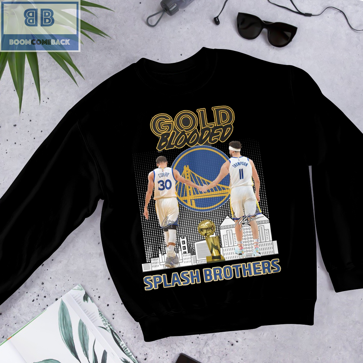 Golden State Warriors Gold Blooded Splash Brothers Shirt