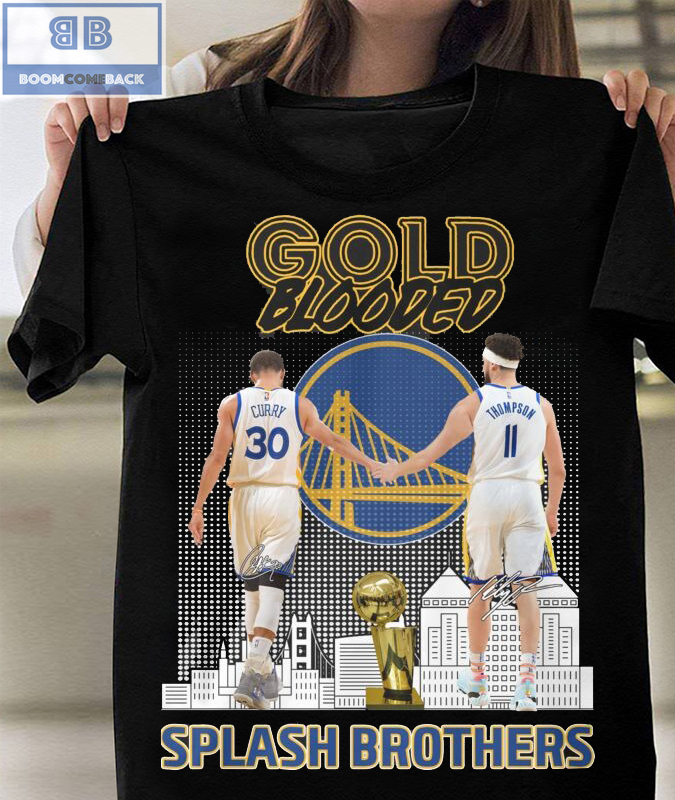 Golden State Warriors Gold Blooded Splash Brothers Shirt