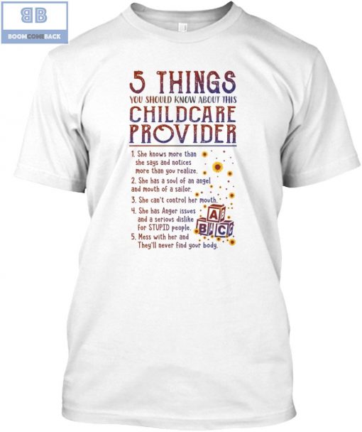 5 Things You Should Know About This Childcare Provider Shirt