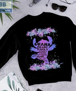 Stitch Suicide Prevention Awareness Ohana Means Family Family Means Nobody Gets Left Behind Or Forgotten Shirt