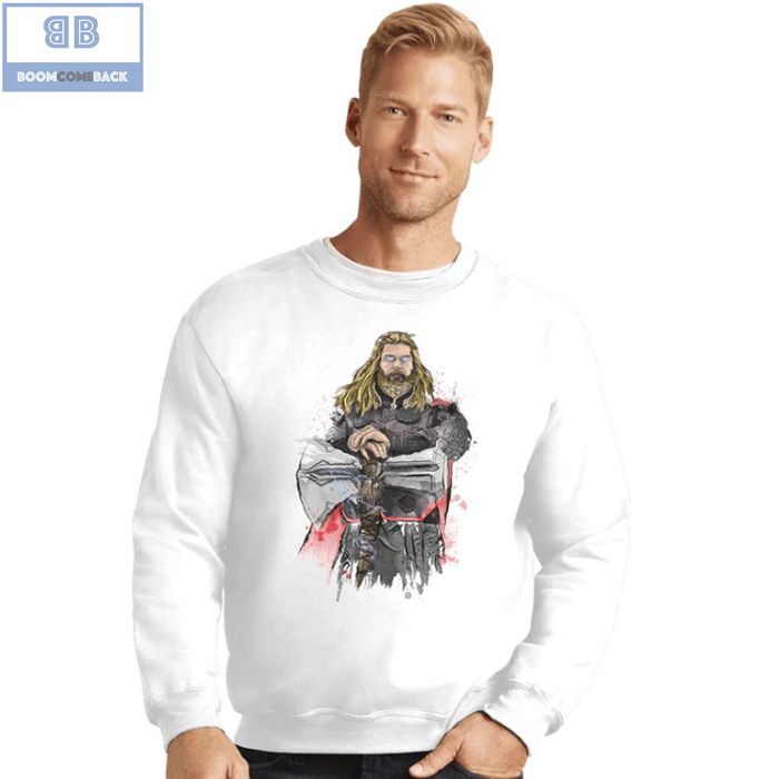 Thor And Stormbreaker God Of Thunder Watercolor Shirt 