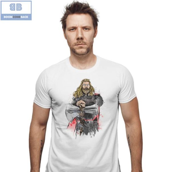 Thor And Stormbreaker God Of Thunder Watercolor Shirt