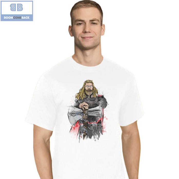 Thor And Stormbreaker God Of Thunder Watercolor Shirt 