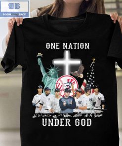 New York Yankees One Nation Under God Signature Players Shirt
