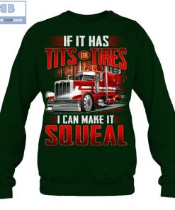 Red Truck If It Has Tits Tires I Can Make IT Squeal Shirt