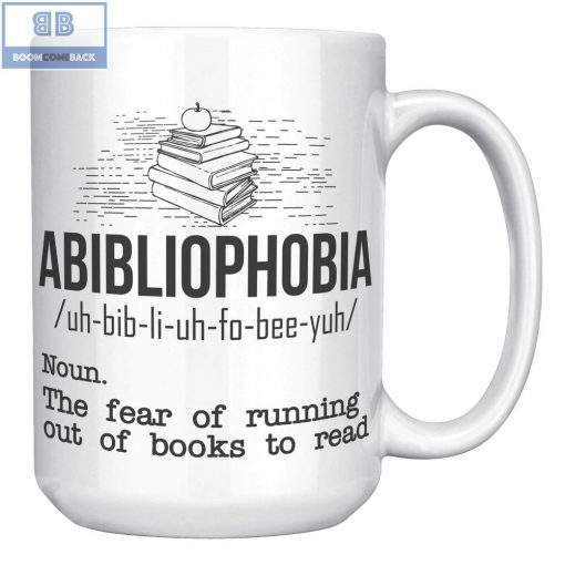Abibliophobia Definition Mug