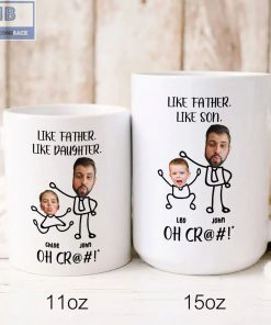 Stickman Like Father Like Daughter Like Son Personalized Mug