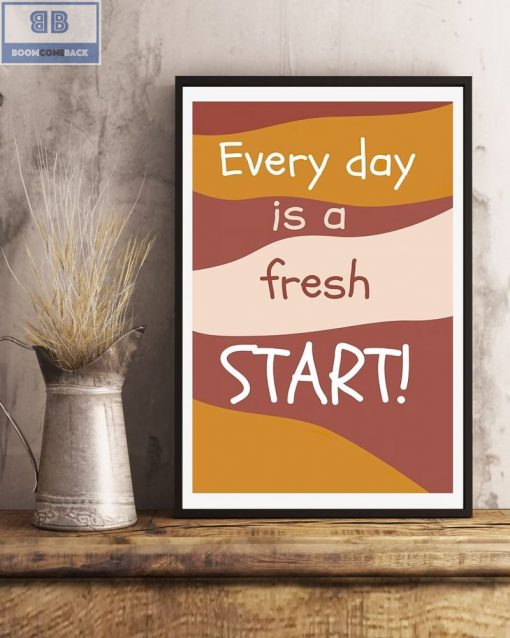 Everyday Is A Fresh Start Boho Poster