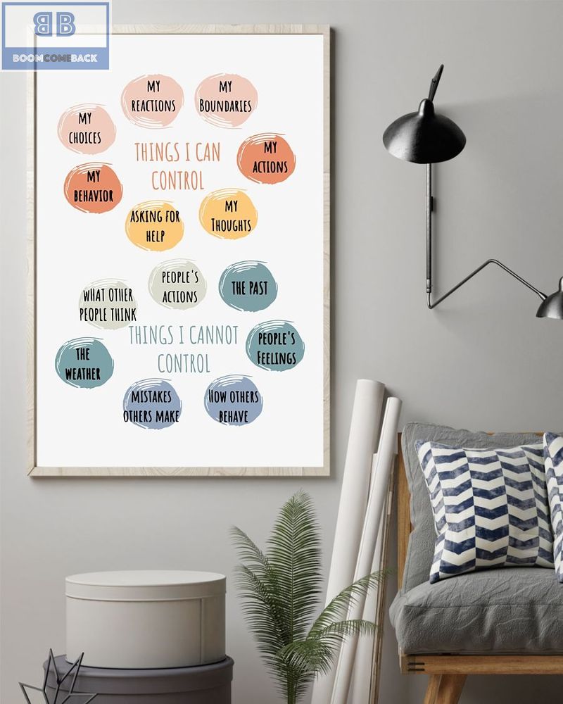 Things I Can Control Things I Cannot Control Boho Poster