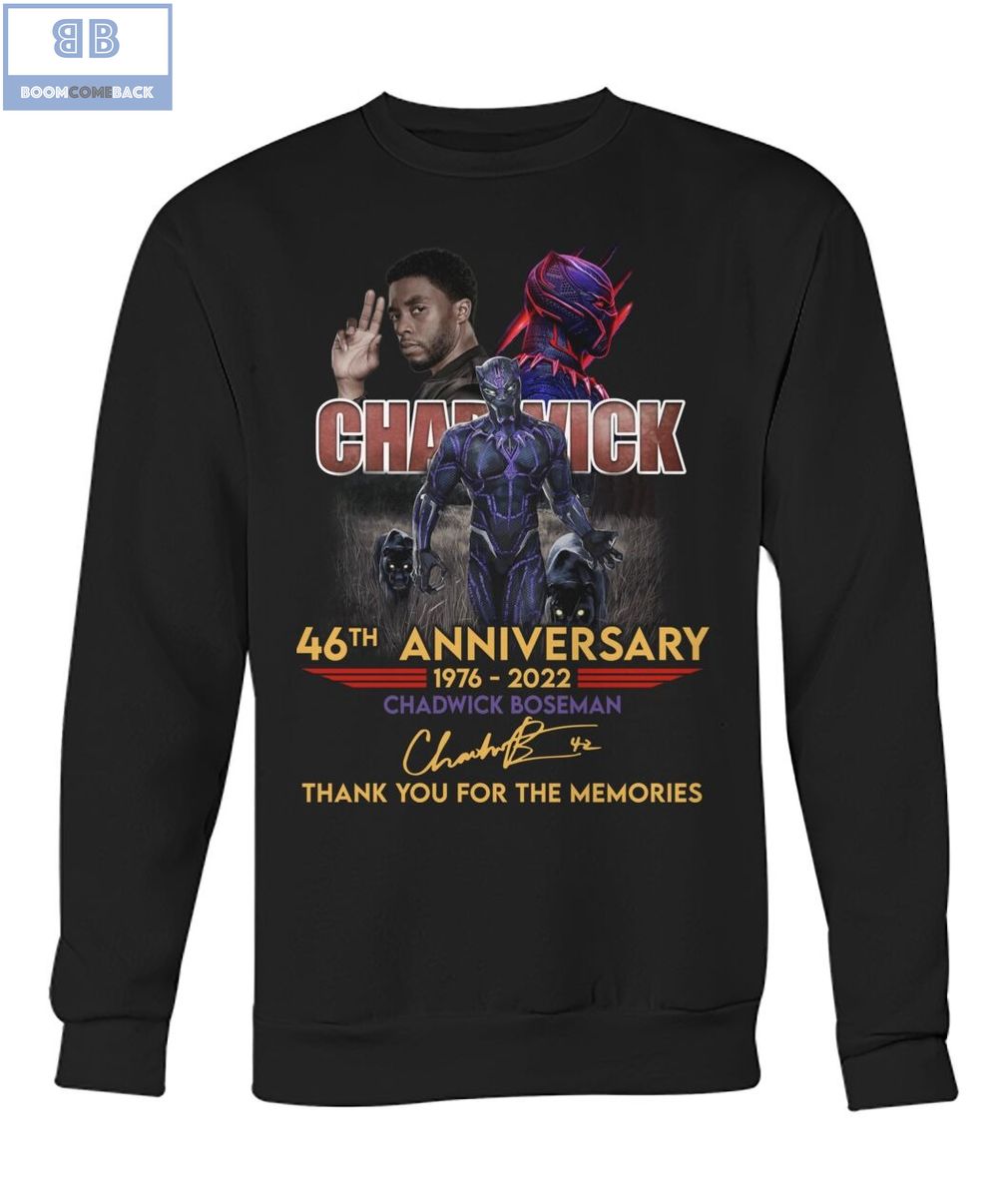 Black Panther 46th Anniversary 1976 2022 Thank You For The Memories Shirt
