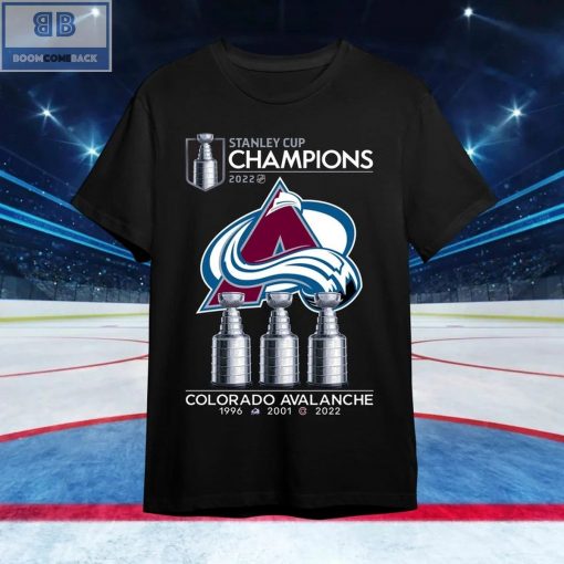 Colorado Stanley Cup Champions 1996 2001 2022 Shirt