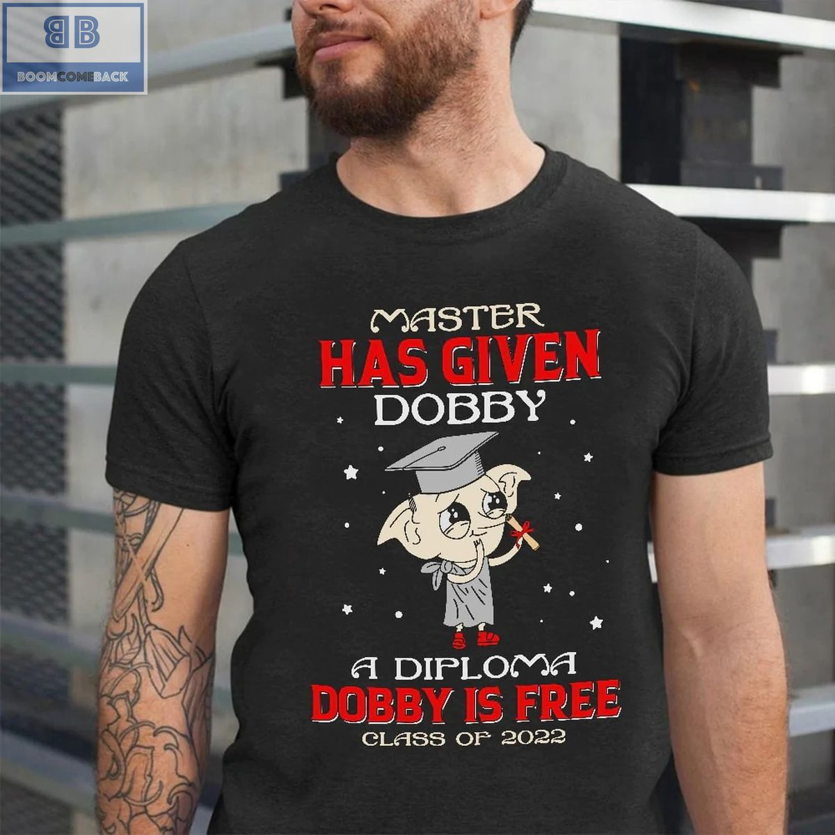 Master Has Given Dobby A Diploma Personalized Graduation Shirt