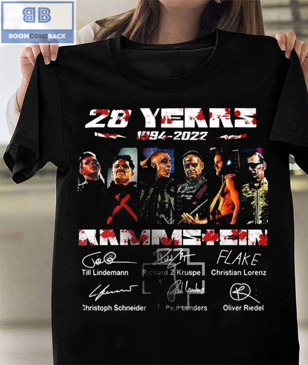 28 Years 1994 2022 Rammstein Thank You For The Memories Signatures Shirt