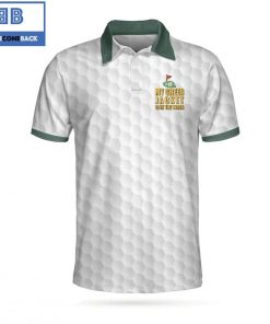 Golf My Green Jacket Is In The Wash With Golf Ball Pattern Athletic Collared Men's Polo Shirt
