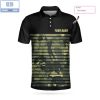 Personalized Golfer Skull Athletic Collared Men’s Polo Shirt