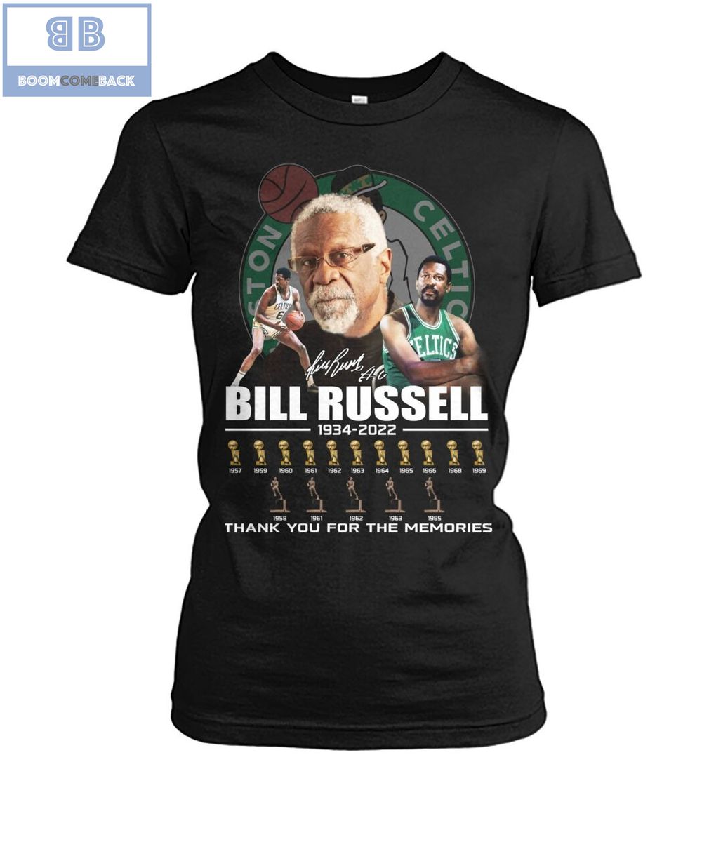 Bill Russell 1934 2022 Thank you For The Memories Shirt