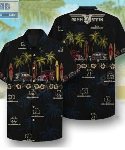 Car Rammstein Band Hawaiian Black Shirt
