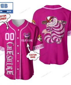 Cheshire Cat Custom Name And Number Pink Baseball Jersey