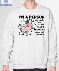 Cow I'm A Person Shirt