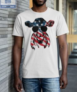 Cow Sunglasses American Flag Shirt
