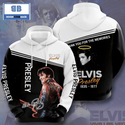 Elvis Presley 1935 1977 Thank you For The Memories 3D Hoodie
