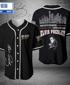 Elvis Presley Signature Black Baseball Jersey