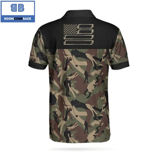 Golf Camouflage Pattern Athletic Collared Men’s Polo Shirt
