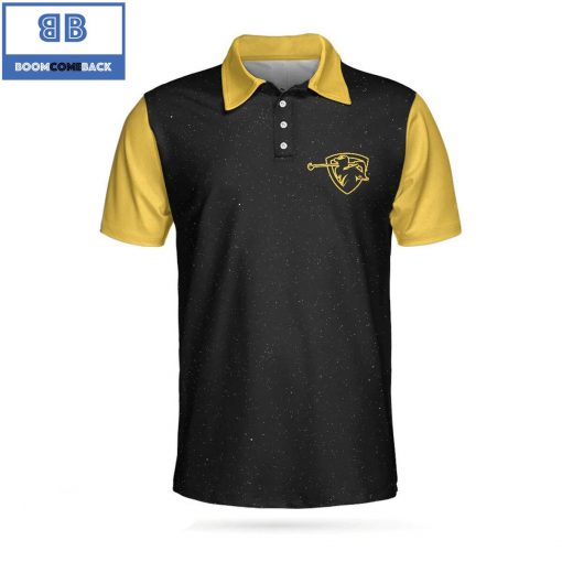 Golf May The Course Be With You Galaxy Athletic Collared Men’s Polo Shirt