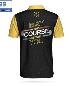 Golf May The Course Be With You Galaxy Athletic Collared Men's Polo Shirt