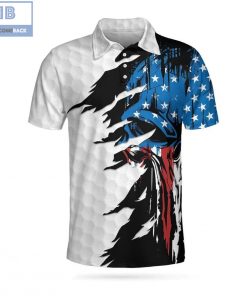 Golf Skull American Ripped Athletic Collared Men's Polo Shirt