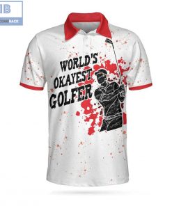 Golf World's Okayest Golfer Athletic Collared Men's Polo Shirt