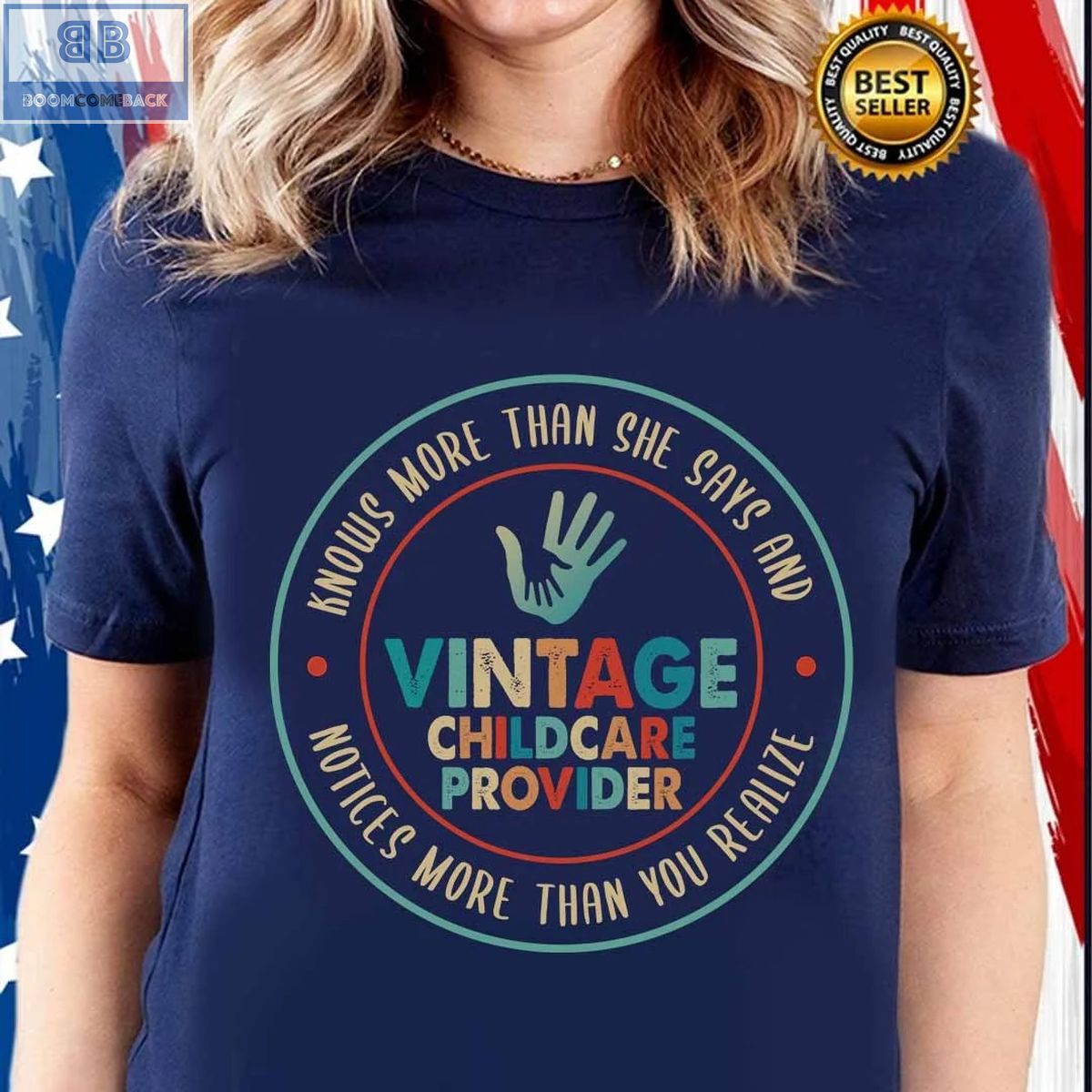Hand Circle Vintage Childcare Provider Shirt Vintage Childcare Provider Shirt