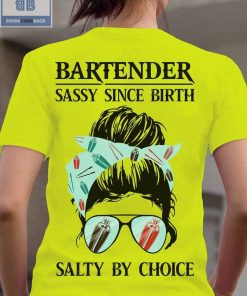 Lady Sunglasses Bartender Sassy Since Birth Shirt