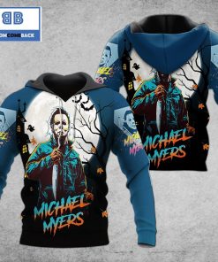 Michael Myers Horror Tower And The Moon 3D Hoodie