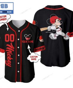 Mickey Mouse Custom Name And Number Baseball Jersey