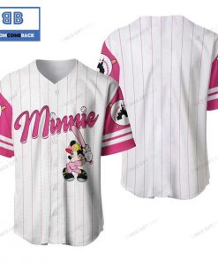 Minnie Mouse White Baseball Jersey