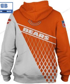 NFL Chicago Bears White 3D Hoodie