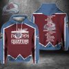 NHL Colorado Avalanche 2022 Western Coference Champions 3D Hoodie ver 1