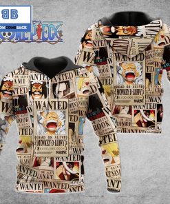 One Piece Wanted Poster 3D Hoodie