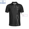 Personalized Golf Aholic Black And White Argyle Pattern Athletic Collared Men’s Polo Shirt