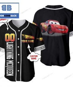 Personalized Cars Lightning McQueen Baseball Jersey