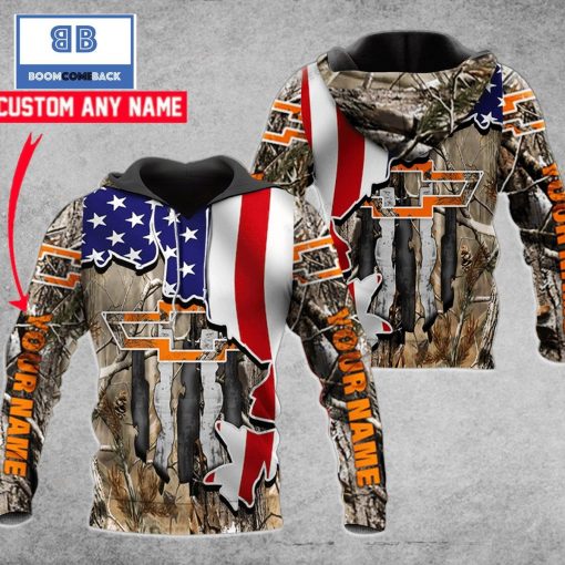 Personalized Chevy Hunting Camo 3D Hoodie