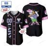 Personalized Donald Duck Black Baseball Jersey
