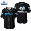 Personalized Daisy Duck Black Baseball Jersey