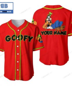 Personalized Goofy Red Baseball Jersey