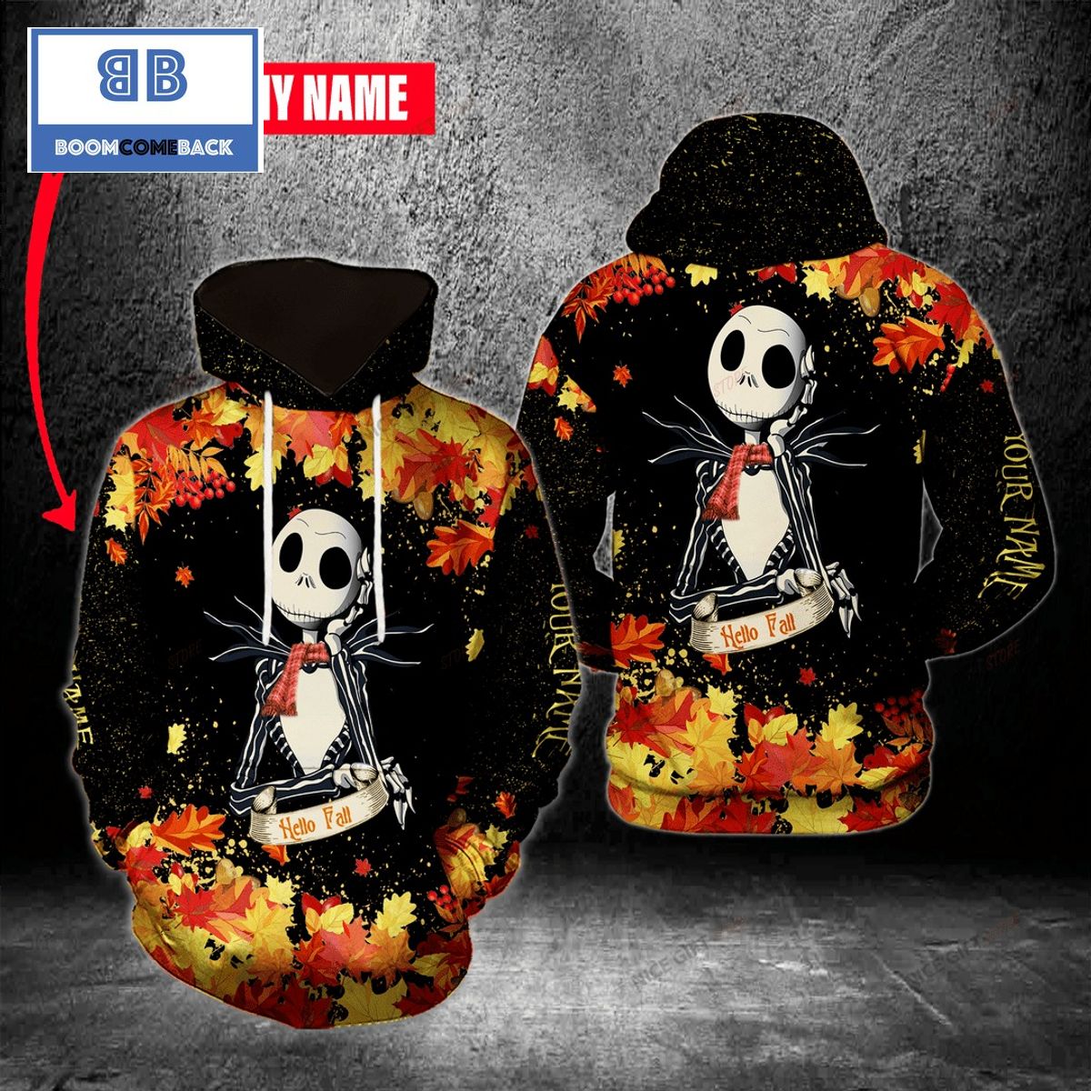 Personalized Hello Fall 3D Hoodie