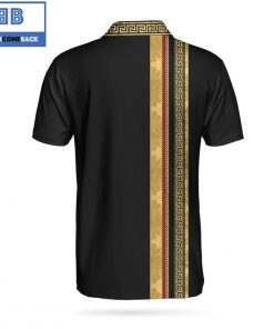 Personalized Luxury Baroque Pattern Athletic Collared Men's Polo Shirt