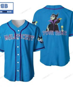 Personalized Maleficent Dark Blue Baseball Jersey